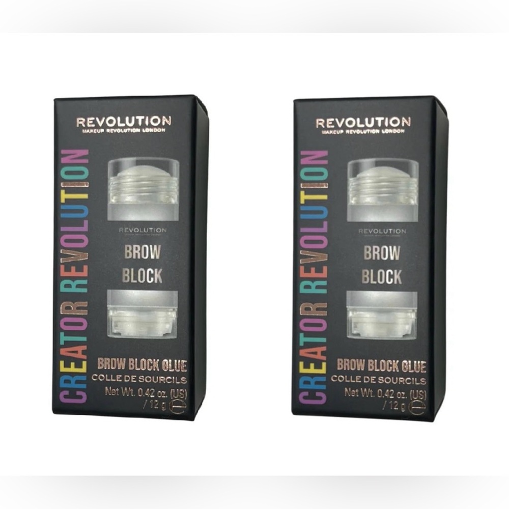(2) Makeup Revolution Brow Block Glue